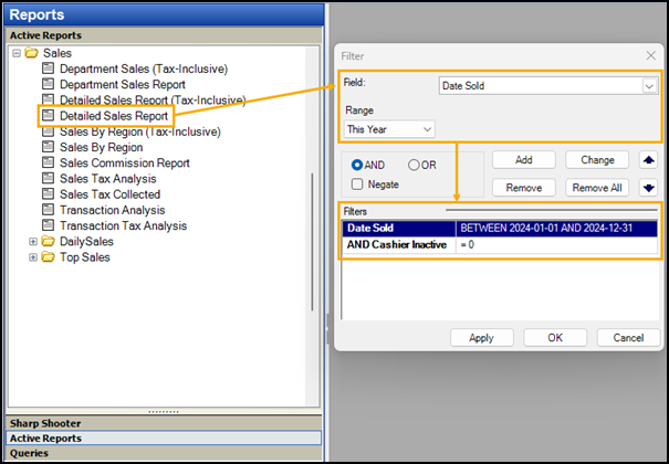 Using filters – RMH (Retail Management Hero) Support