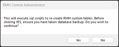 Connect to SQL Server and the Central database and run Force Install ...